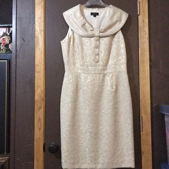 Jackie Kennedy inspired cream cocktail dress - Picture 1 of 3